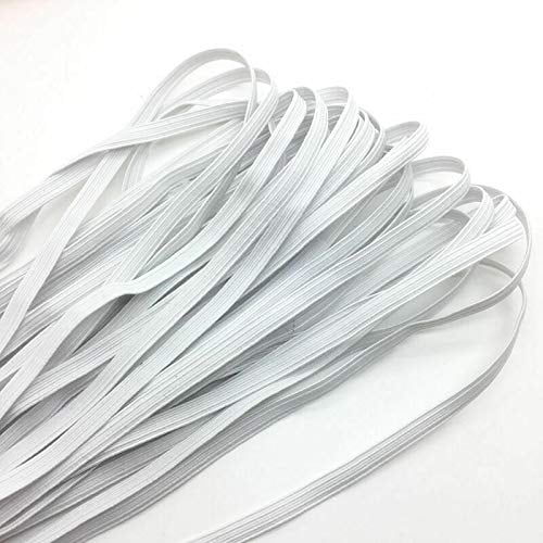 3mm 1/8 Inch Colored Flat Braided Elastic Band Cord for DIY Face Masks 3mm 1/8 Inch Colored Flat Braided Elastic Band Cord for DIY Face Masks